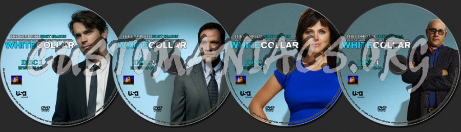 White Collar First Season dvd label