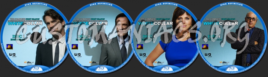 White Collar First Season blu-ray label