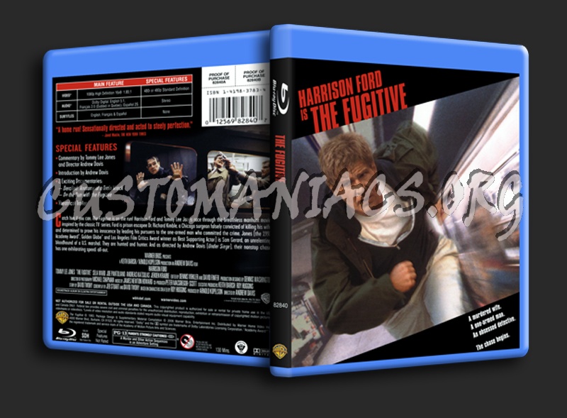 The Fugitive blu-ray cover