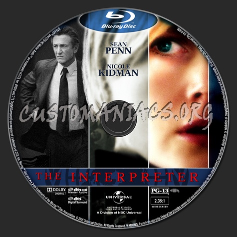 The Interpreter blu-ray label