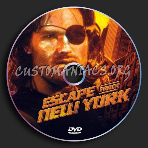 Escape From New York dvd label