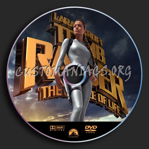 Laura Croft & The Cradle Of Life dvd label