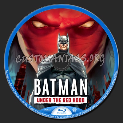 Batman: Under The Red Hood blu-ray label