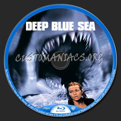 Deep Blue Sea blu-ray label