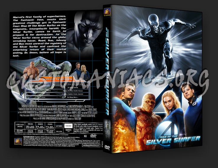 Fantastic Four Rise of the Silver surfer dvd cover