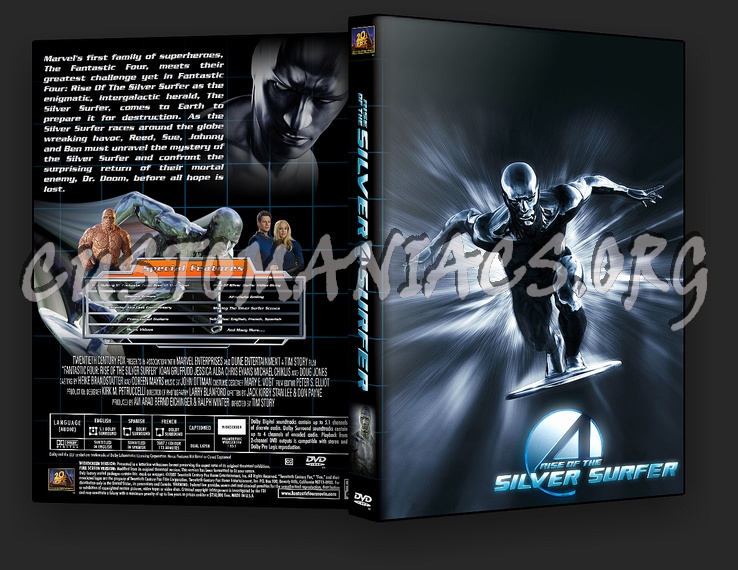 Fantastic Four Rise of the Silver surfer dvd cover