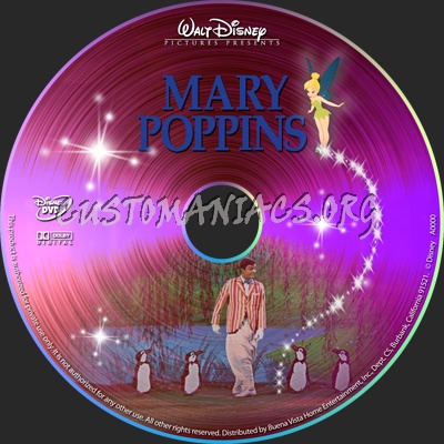 Mary Poppins dvd label