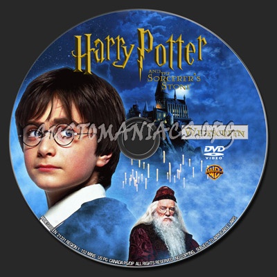Harry Potter And The Sorcerer's Stone dvd label