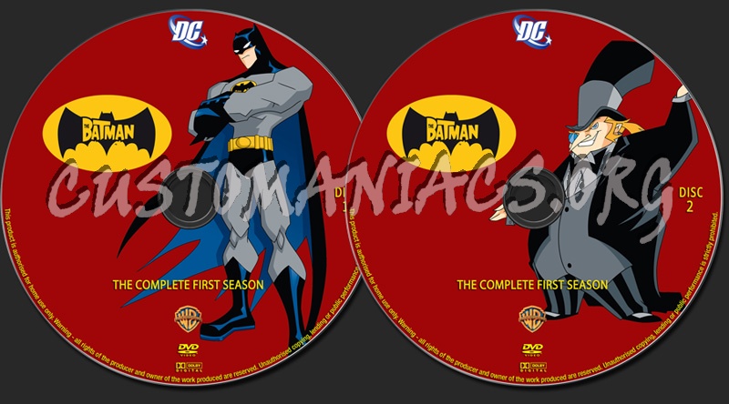 The Batman - Season 1 dvd label