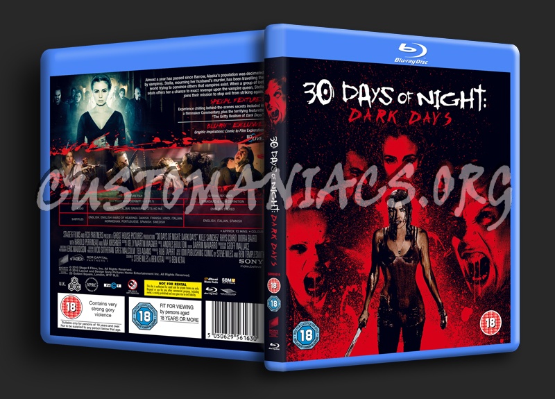 30 Days of Night: Dark Days blu-ray cover