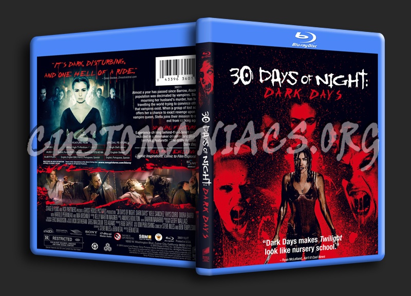 30 Days of Night: Dark Days blu-ray cover