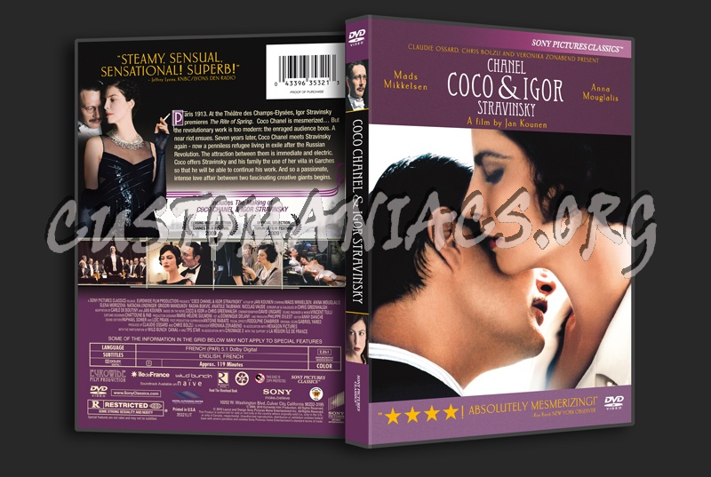 Coco Chanel & Igor Stravinsky dvd cover