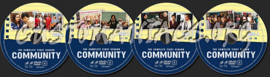 Community Season 1 dvd label