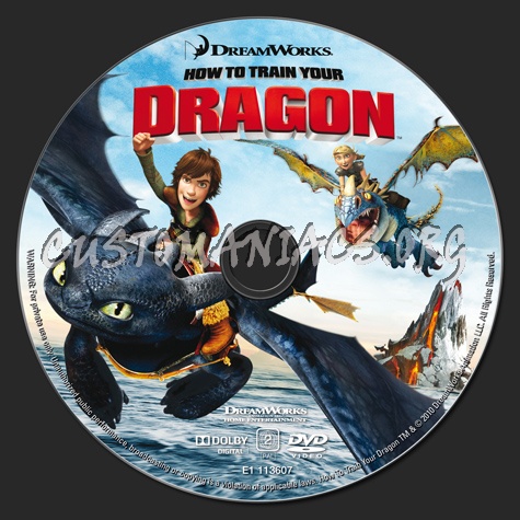 How to Train Your Dragon dvd label