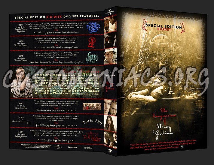 The Imaginarium of Terry Gilliam dvd cover