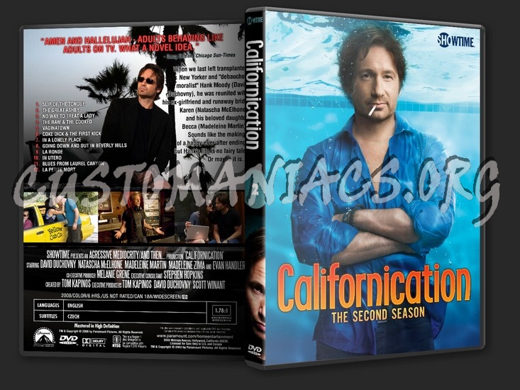 Californication Season 2 dvd cover