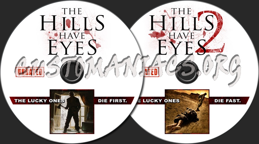 The Hills Have Eyes 1 & 2 dvd label