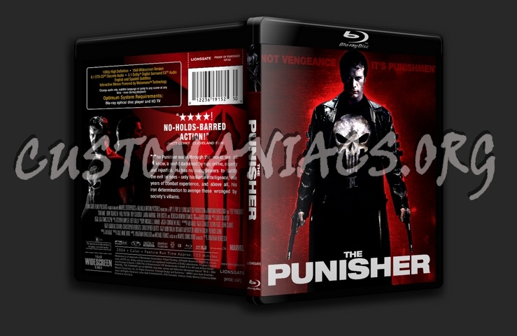 Punisher, The blu-ray cover