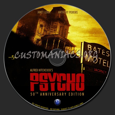 Psycho blu-ray label