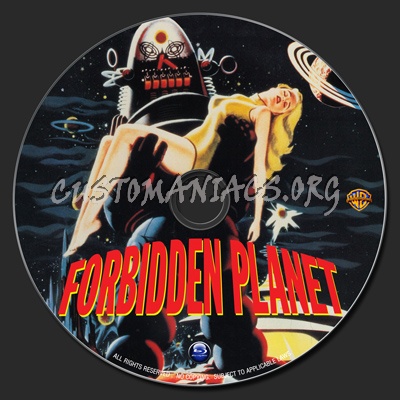 Forbidden Planet blu-ray label