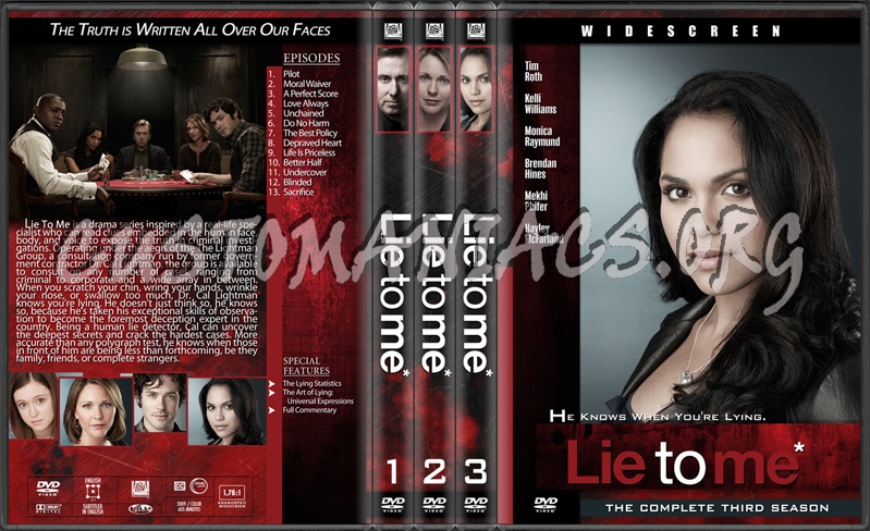 Lie to Me dvd cover