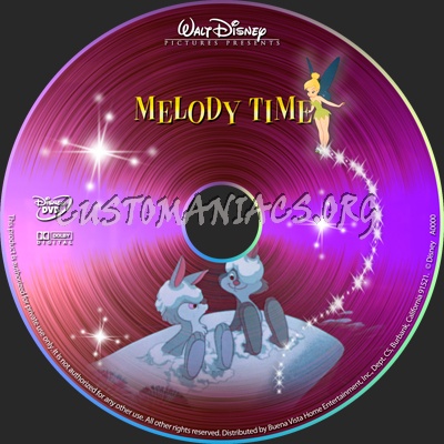 Melody Time dvd label