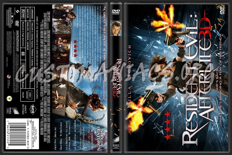Resident Evil :Afterlife dvd cover