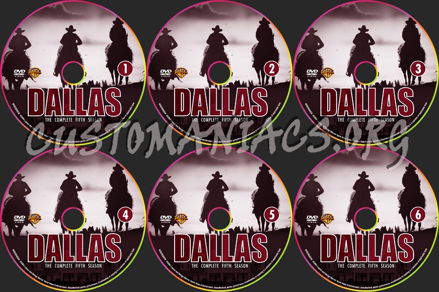 Dallas - Season 5 dvd label