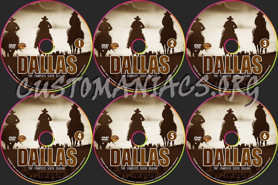 Dallas - Season 6 dvd label