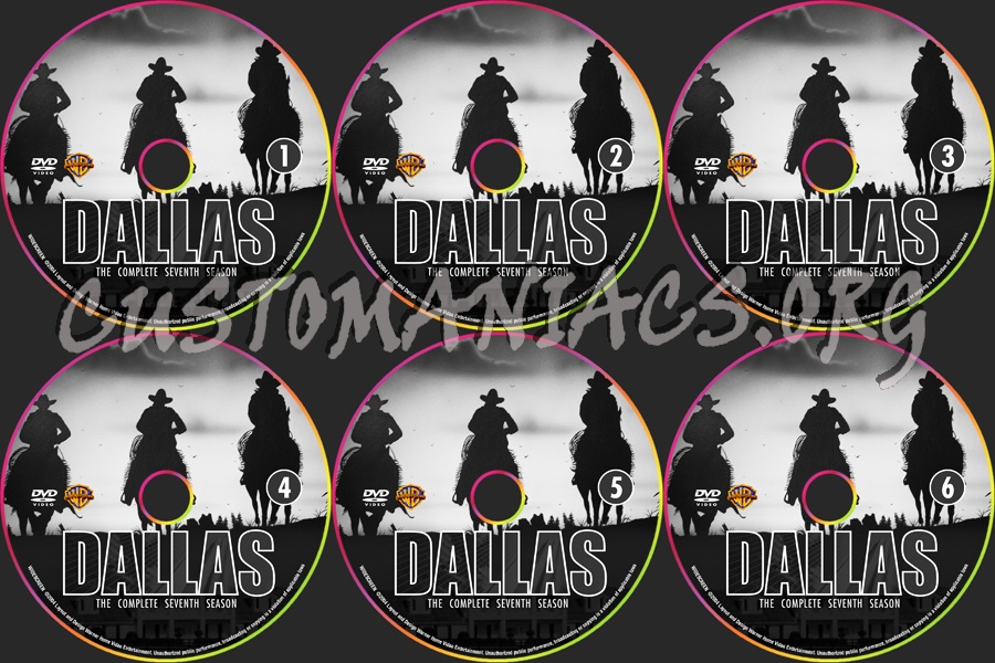 Dallas - Season 7 dvd label