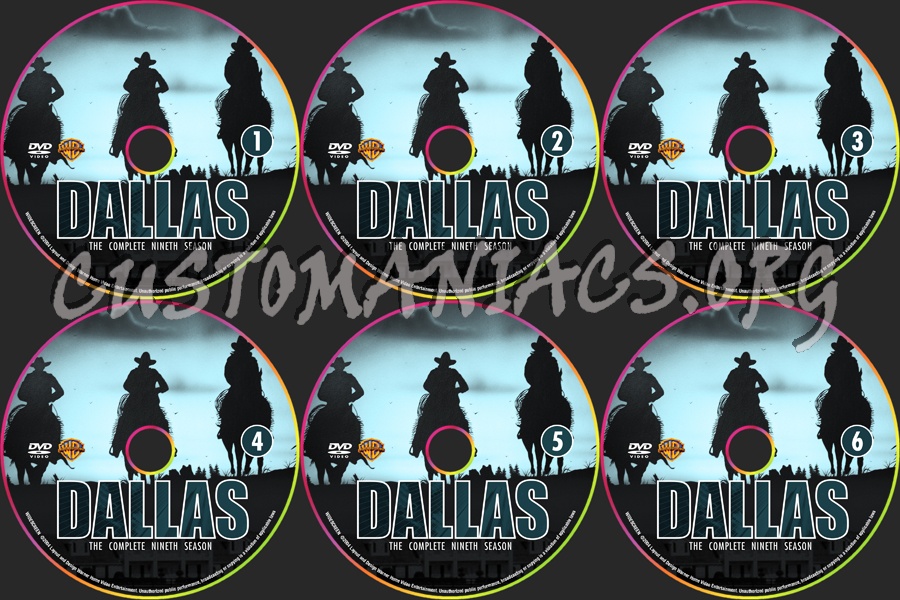 Dallas - Season 9 dvd label