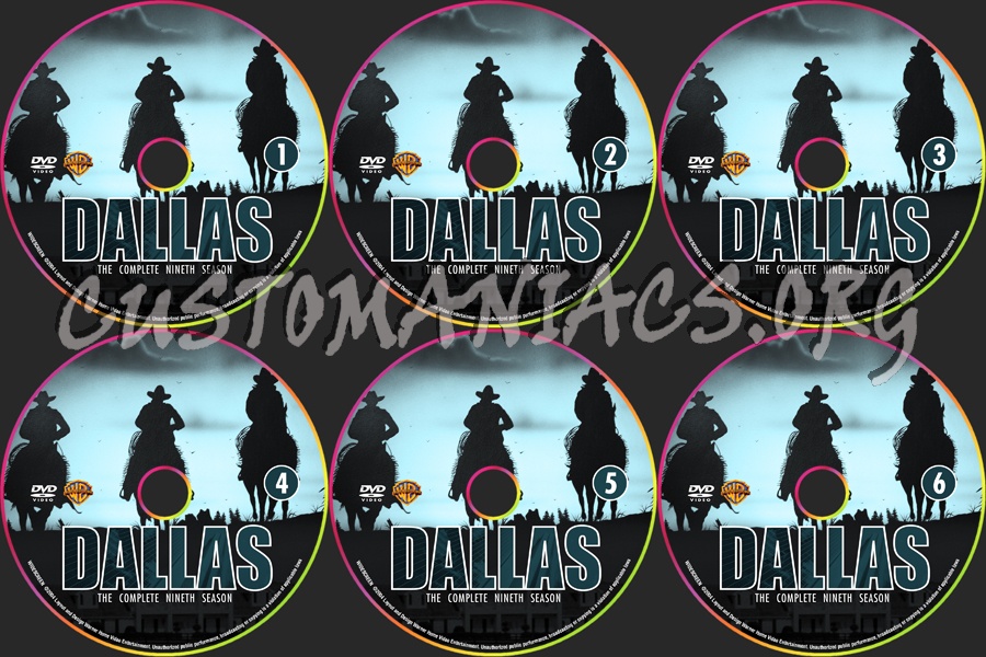 Dallas - Season 9 dvd label
