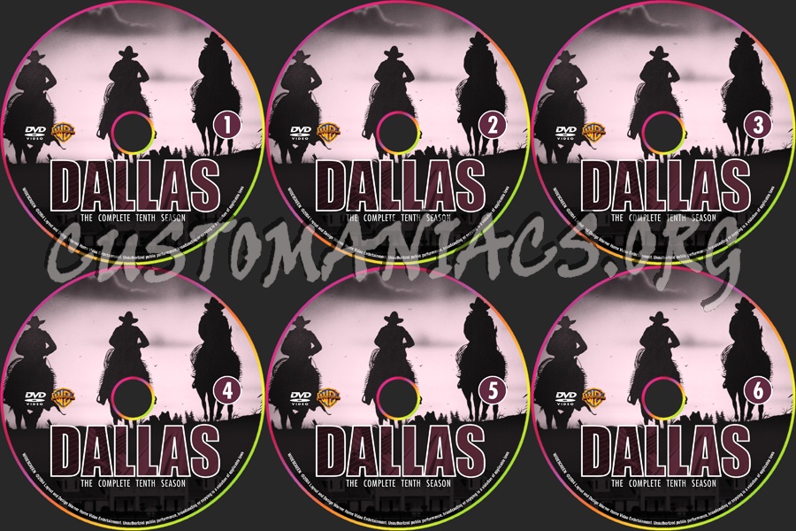 Dallas - Season 10 dvd label