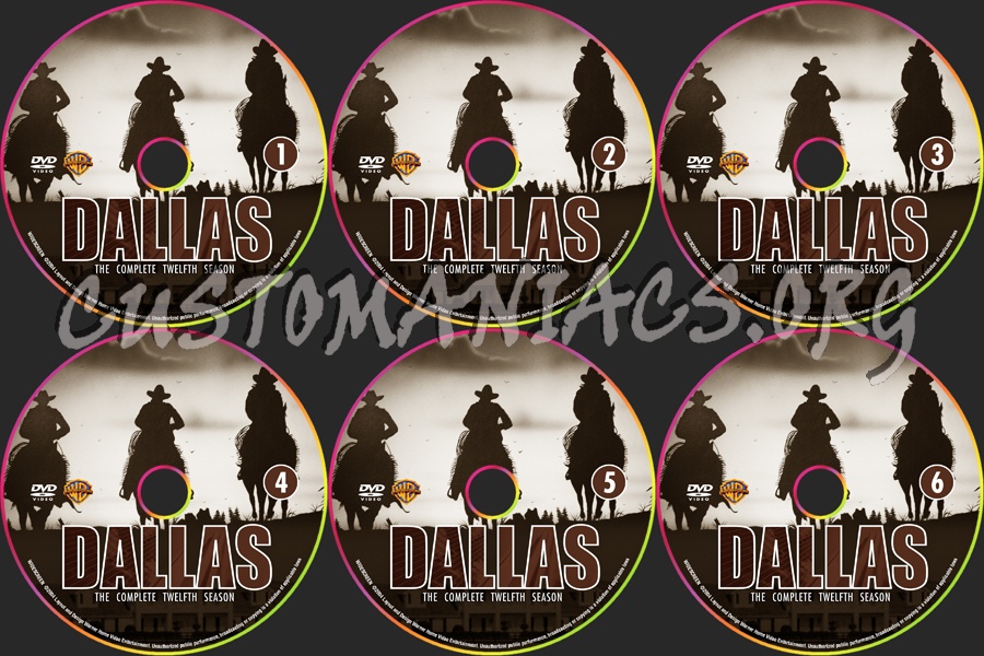 Dallas - Season 12 dvd label
