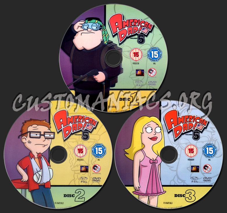 American Dad Volume 5 dvd label