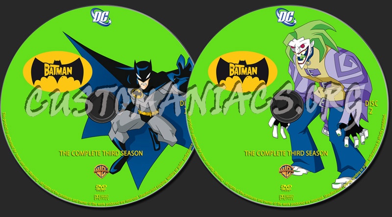 The Batman - Season Three dvd label