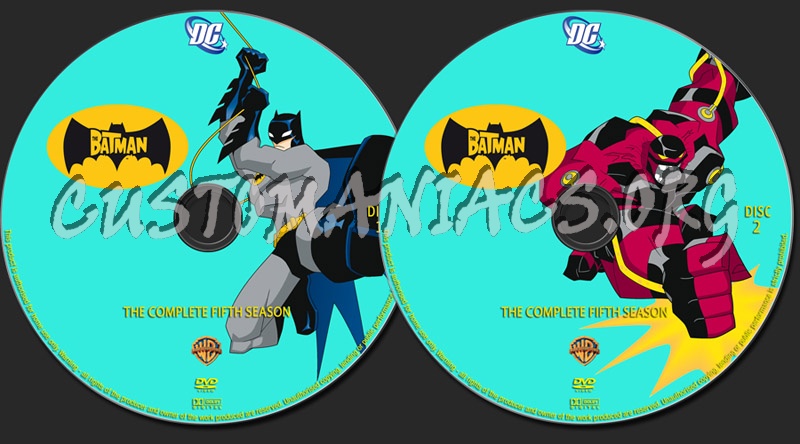 The Batman - Season Five dvd label