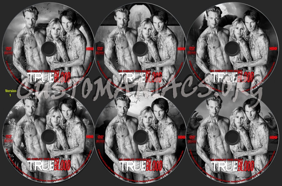 True Blood: The Complete Third Season dvd label