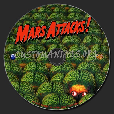 Mars Attacks! blu-ray label