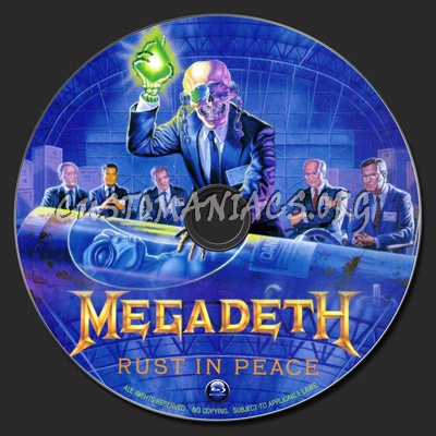 Megadeth : Rust In Peace blu-ray label