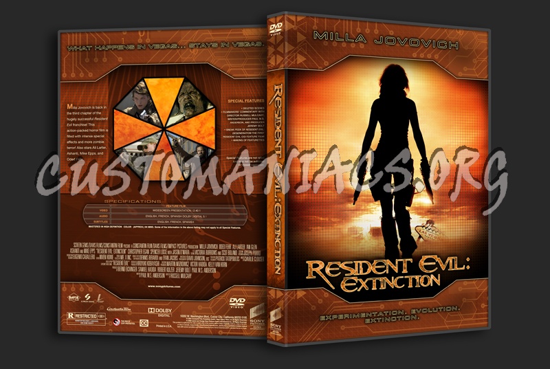 Resident Evil - Extinction dvd cover