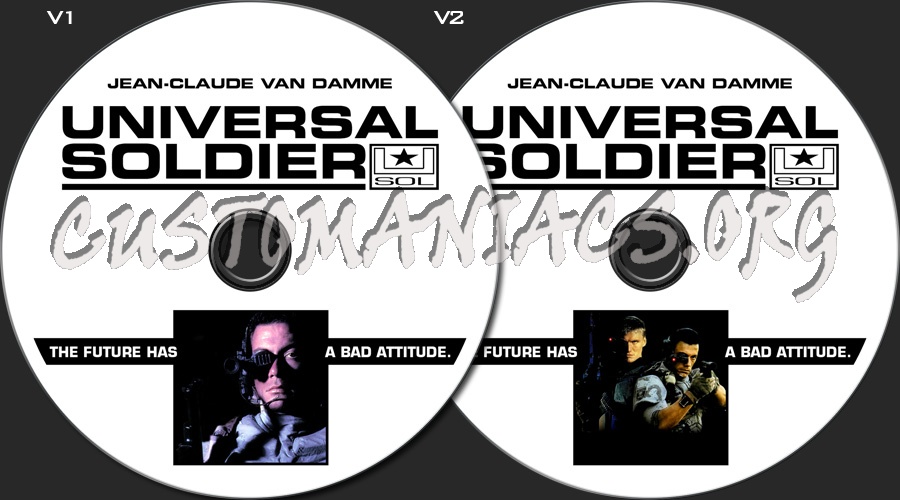 Universal Soldier (2 Versions) dvd label