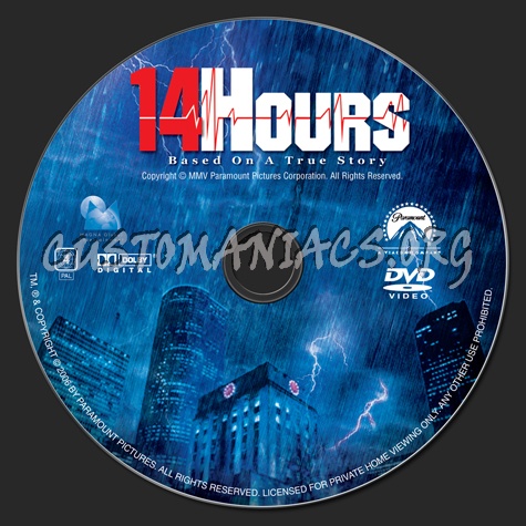 14 Hours dvd label