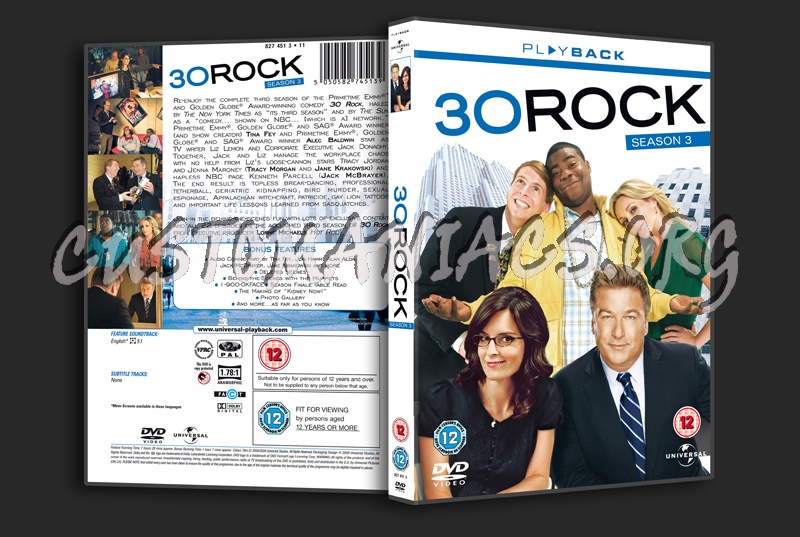 30 Rock Season 3 dvd cover
