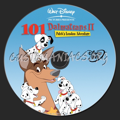 101 Dalmatians 2 dvd label