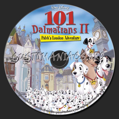 101 Dalmatians 2 dvd label