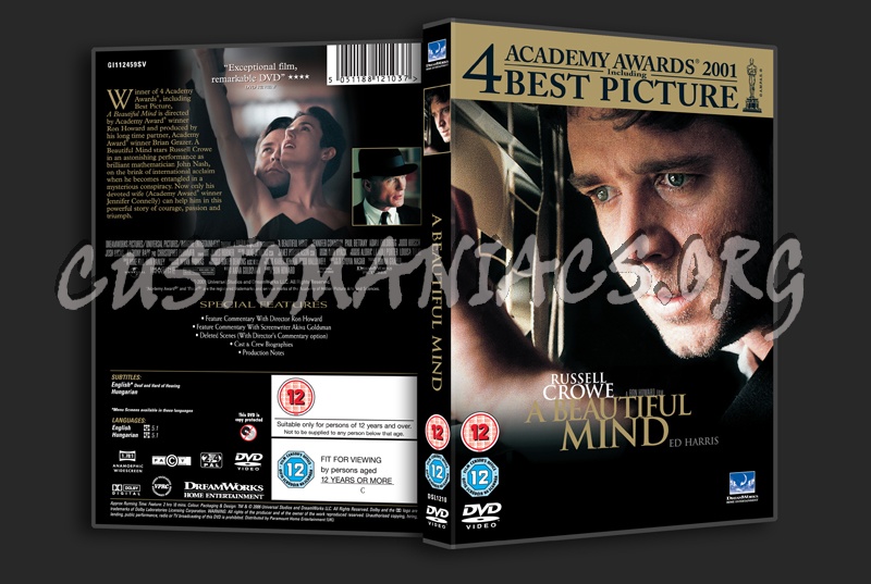 A Beautiful Mind dvd cover