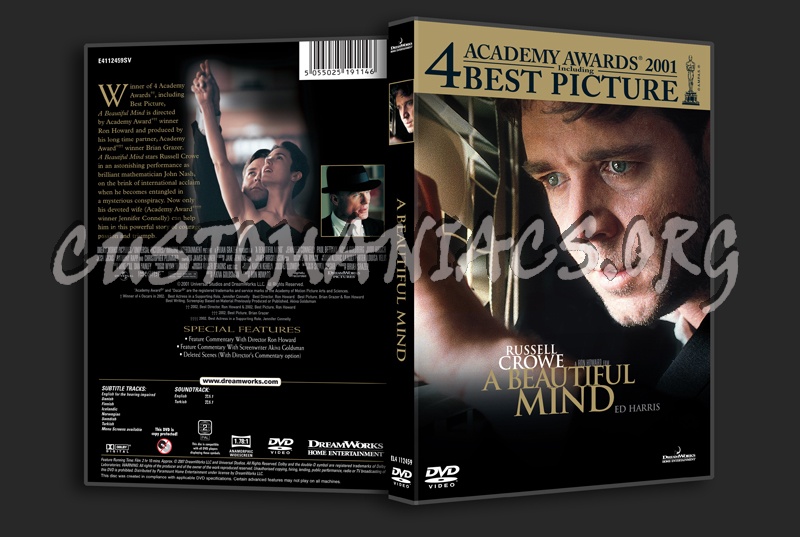 A Beautiful Mind dvd cover