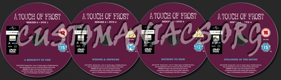 A Touch of Frost Series 1 dvd label