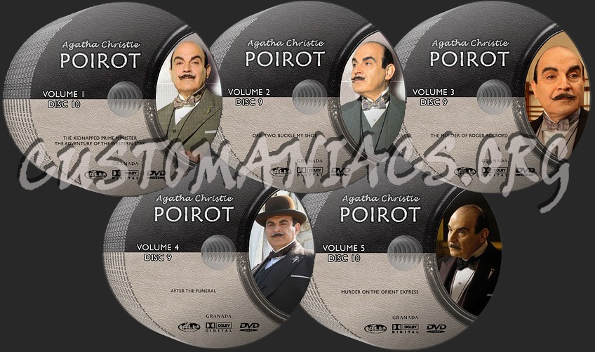 Agatha Christie - Hercule Poirot Complete Collection dvd label